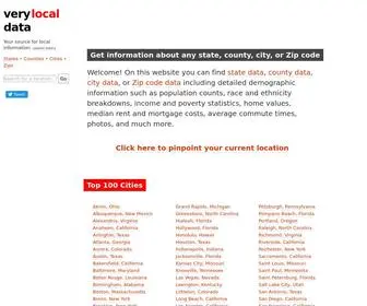 Verylocaldata.com(Very Local Data) Screenshot