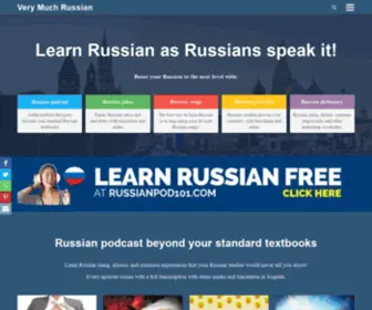 Verymuchrussian.com(Very Much Russian) Screenshot