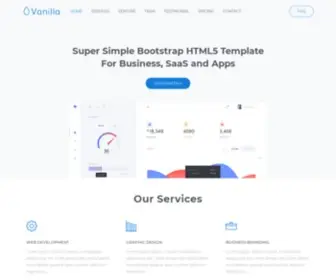 Veryproxy.com(Bootstrap 4 Business Template) Screenshot