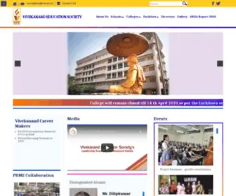 Ves.ac.in(Vivekanand Education Society (VES)) Screenshot