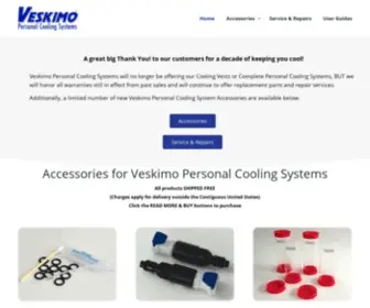 Veskimo.com(Veskimo Personal Cooling Systems) Screenshot