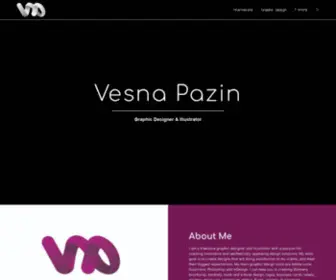 Vesna-Design.com(Graphic Designer and Illustrator) Screenshot