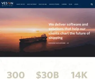Veson.com(Commercial Maritime Freight Management Platform) Screenshot