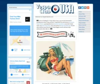 Vespaclubusa.com(Vespa) Screenshot