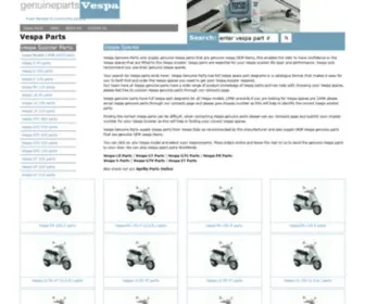 Vespagenuineparts.co.uk(Vespa Parts) Screenshot