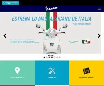 Vespaoficial.com.mx(Vespa México) Screenshot