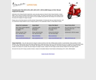 Vespasuperstore.com Screenshot