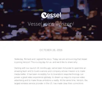 Vessel.com(A mobile source for yoga coaching in Los Angeles) Screenshot