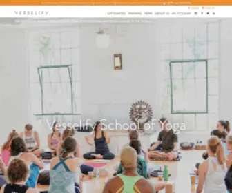 Vesselify.com(The definitive online resource for yoga professionals) Screenshot