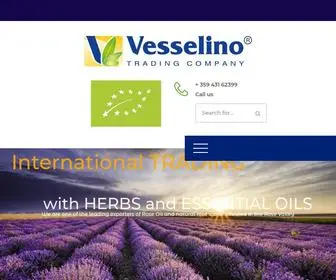 Vesselino.com(Export, international trading with herbs and essential oils) Screenshot