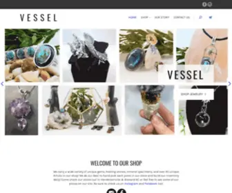 Vesselonmain.com(VESSEL Jewelry and Unique Gifts of Nature) Screenshot