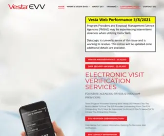 Vestaevv.com(Vesta EVV) Screenshot