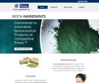 Vestaingredients.com(Vesta Nutra) Screenshot