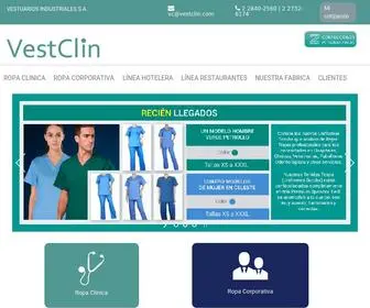 Vestclin.com(Vestuarios Industriales S.A) Screenshot