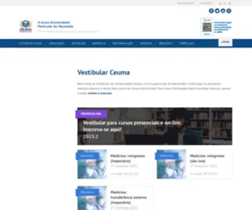 Vestibularceuma.com.br(Universidade Ceuma) Screenshot