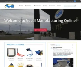 Vestil.com(Vestil Manufacturing Corporation) Screenshot