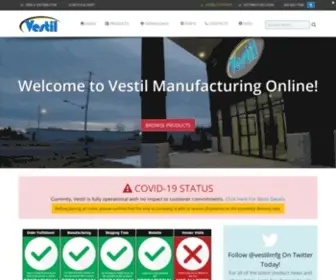 Vestilmfg.com(Vestil Online) Screenshot
