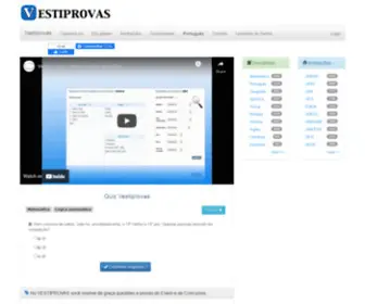 Vestiprovas.com.br(Questão) Screenshot