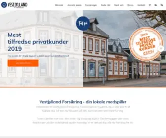 VestjYlland.dk(Vestjylland Forsikring er dit lokale forsikringsselskab) Screenshot