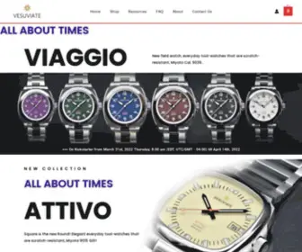 Vesuviate.com(Vesuviate Watches) Screenshot