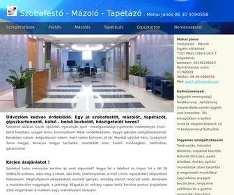 Veszely.com(SzobafestĹ) Screenshot