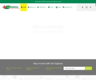 Vet-Organics.com(Vet Organics) Screenshot