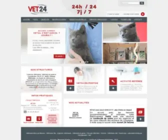 Vet24.fr(Vet24 Centre Hospitalier Vétérinaire) Screenshot