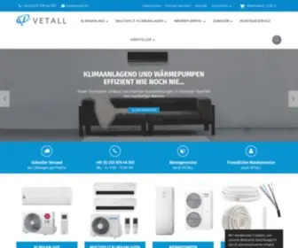 Vetall.de(Klimaanlagen und Klimageräte) Screenshot