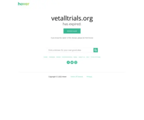Vetalltrials.org(Vetalltrials) Screenshot