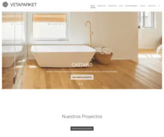 Vetaparket.com(Fabricantes de suelos de madera) Screenshot