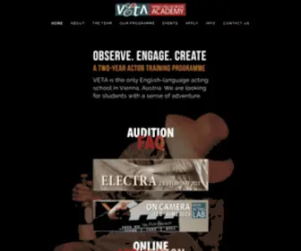 Vetavienna.com(Vienna´s English Theatre Academy) Screenshot