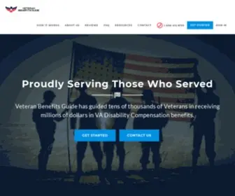 Vetbenefitsguide.com(Veteran Benefits Guide) Screenshot