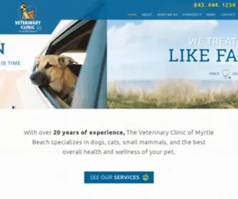 Vetclinicofmb.com(The Veterinary Clinic of Myrtle Beach) Screenshot