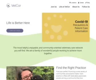 Vetcor.com(Veterinary Care Network) Screenshot