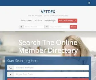 Vetdex.com(Local Business Directory) Screenshot