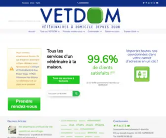 Vetdom.com(Vétérinaires à domicile sur Narbonne et sa région depuis 2008) Screenshot