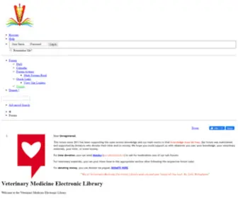 Vetelib.com(Veterinary Medicine Electronic Library) Screenshot