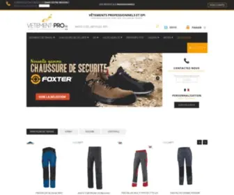 Vetement-Pro.fr(Vêtements professionnels) Screenshot