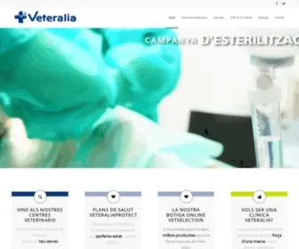 Veteralia.com(Agrupació de Centres Veterinaris al servei de la salut de les mascotes) Screenshot