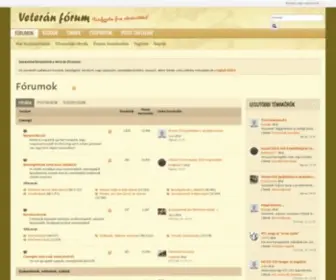 Veteran.forum.hu(FÃ³rumok) Screenshot
