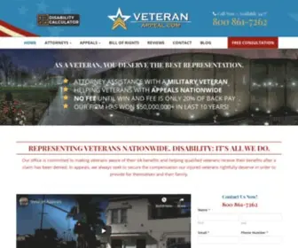 Veteranappeal.com(Cameron Firm) Screenshot