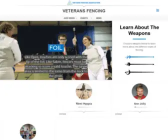 Veteranfencing.ca(News for the Ontario and Canadian Veteran Fencing Community) Screenshot