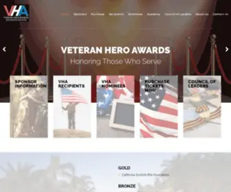 Veteranheroawards.org(Honoring those who serve) Screenshot