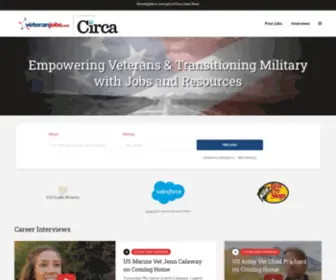 Veteranjobs.net(Jobs & Resources for Veterans & Transitioning Military) Screenshot