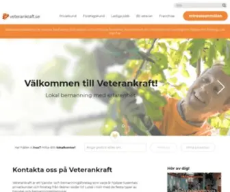 Veterankraft.se(En enklare vardag genom livserfarna och pålitliga veteraner) Screenshot