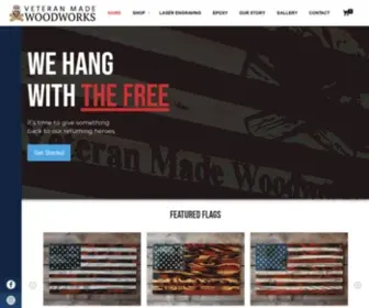 Veteranmadeny.com(Handmade Wooden American Flags) Screenshot
