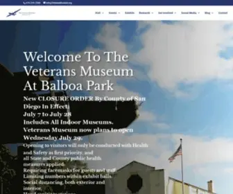 Veteranmuseum.org(The Veterans Memorial Center) Screenshot