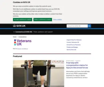 Veterans-UK.info(Veterans UK) Screenshot
