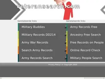 Veteransearch.com(Army Records) Screenshot