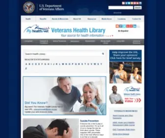 Veteranshealthlibrary.org(My HealtheVet Veterans Health Library) Screenshot